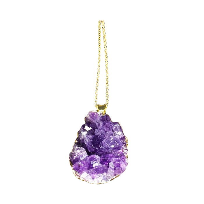 Amethyst And Gold Pendant